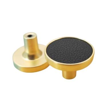 Imagem de Puxadores de cozinha de móveis de armário de gaveta para maçaneta de armário Maçaneta de porta de gaveta de móveis O botão de cozinha decora o gancho de suspensão de parede, M, couro preto