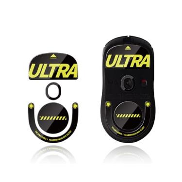 Imagem de TALONGAMES Pés de mouse de vidro ultra fortes com bordas curvadas compatíveis com Logitech G Pro X Superlight 2 sem fio para substituição de pés de mouse para jogos, sola supersuave, deslizante rápida