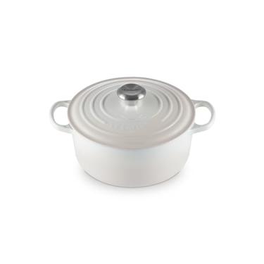 Imagem de Le Creuset Panela Redonda 24 cm Ferro Fundido Esmaltado Signature Meringue