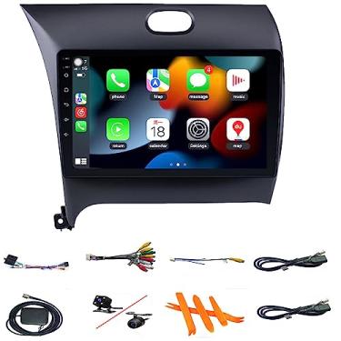 Imagem de Rádio KIA Cerato K3 Forte 2013-2018 com DSP integrado sem fio Carplay Android Auto com câmera de backup gratuita 9 IPS tela sensível ao toque Navegação GPS para unidade de cabeça estéreo de carro 4 GB