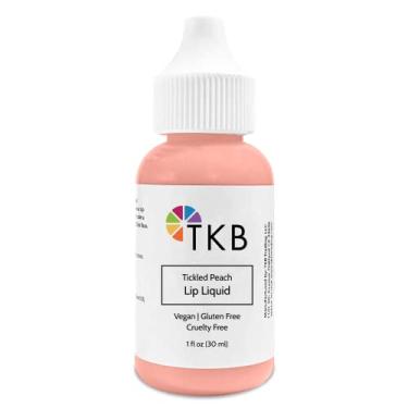 Imagem de TKB Lip Liquid Color|Cor labial líquida para base brilhante TKB, brilho labial DIY, brilho labial pigmentado e corante de batom, feito nos EUA (1floz (30ml), pêssego com cócegas)