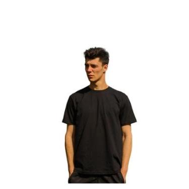 Imagem de Camiseta Masculina Cia da Malha 100% Algodão Cor:Preto;Tamanho:P-Masculino