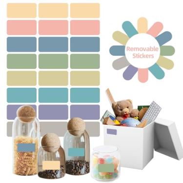 Imagem de STARLIBOO Etiquetas removíveis para freezer, etiqueta removível de codificação de cores de 1 x 5 cm para recipientes de alimentos, fita adesiva de freezer 360 para escrever/à prova d'água (8 cores