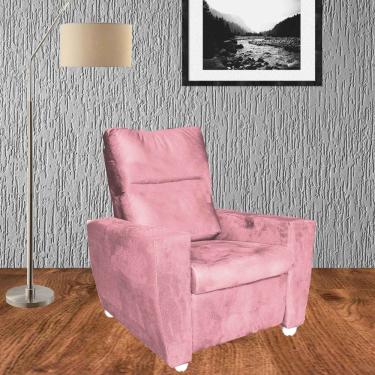 Imagem de Poltrona Reclinável Do Papai Moderna Nivea Rosa