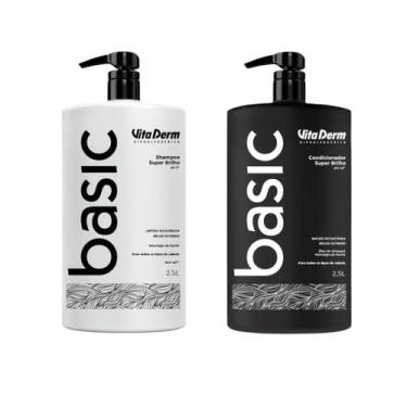 Imagem de Kit Shampoo Condicionador Pro Basic 2,5L Viita Derm - Vita Derm