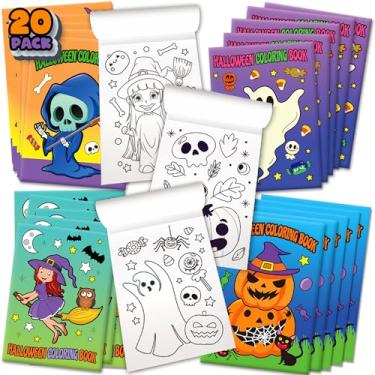 Imagem de ArtCreativity Halloween Coloring Books for Kids, Pack of 20, 5” x 7” Mini Booklets, Fun Halloween Treats Prizes, Favor Bag Fillers, Birthday Party Supplies, Art Gifts for Boys and Girls