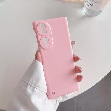 Imagem de Capa de plástico rígido sem moldura fina para Honor 90 70 50 30 20 Magic 6 5 Lite 4 Pro, capa traseira, rosa, para Honor Magic5 Pro