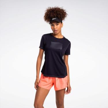 Imagem de Camiseta Reebok Impact Print Manga Curta Feminina-Feminino