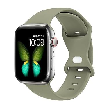 Imagem de Tighesen Pulseiras esportivas compatíveis com Apple Watch Ultra 3/2/1 de 49 mm, séries 11/10 46/42 mm, 9/8/7 45/41 mm, SE 6/5/4 44/40 mm, 3/2/1 42/38 mm S/M M/G para mulheres e homens