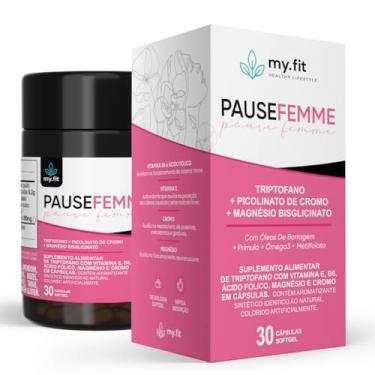 Imagem de Pause Femme, Alivio Menopausa e Tpm - (Fórmula Completa com Óleo de Borragem, Metilfolato, Õmega 3, Magnésio) - Pote com 30 Cápsulas