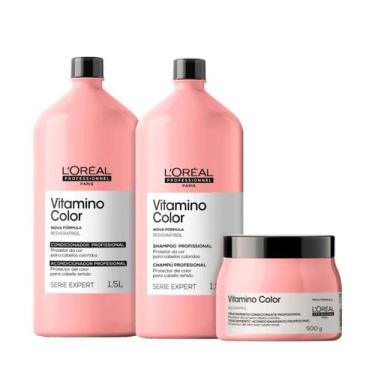Imagem de Kit LOreal Vitamino Color Shampoo Condicionador e Mascara - L'Oréal Pr