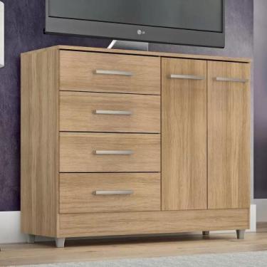 Imagem de Comoda gizele 4 gavetas 2 portas teka-madrid - QUARTA DIVISÃO