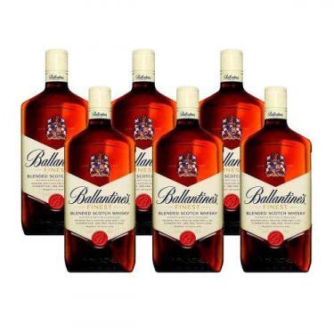 Imagem de Whisky Escocês Ballantines Finest 1 Litro Caixa com 6 unidades