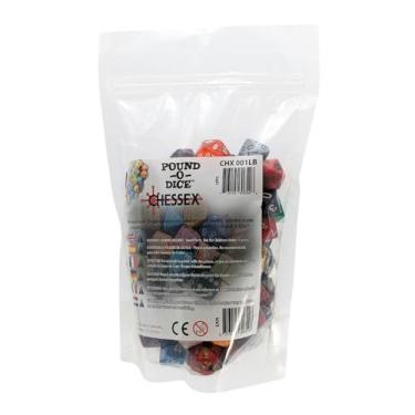 Imagem de Chessex - Conjunto de Dados - Dado Plástico Cúbico - Adulto - 96 Peças - 1.05 Libras - 15.24 x 22.86 cm