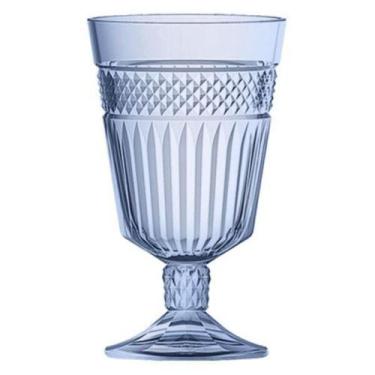 Imagem de Jogo de 6 tacas palace em vidro 330ML A 15CM cor azul luster - FULL FI