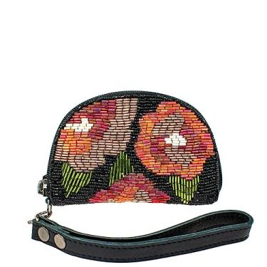 Imagem de Mary Frances Porta-moedas Dizzy Porta-chaves, variação multicolorida, Multicor, Socialite Wristlet Coin Purse/Card Holder