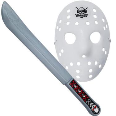 Imagem de Kit Jason Máscara E Facão Massacre Da Serra Elétrica Halloween - LePla