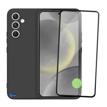 Imagem de Película de Vidro 3D Tela Toda + Capa Capinha Case Premium Preta para Samsung Galaxy S24 Plus