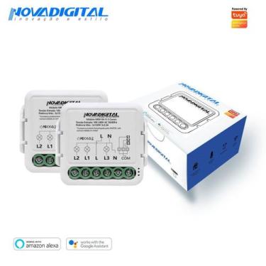 Imagem de Interruptor Wifi Mini 3 Canais Novadigital Tuya
