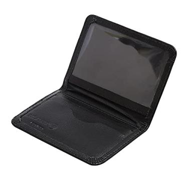 Imagem de Carteira Mini Couro Legítimo Porta Cartão Cnh Masculina 154 (Preta)