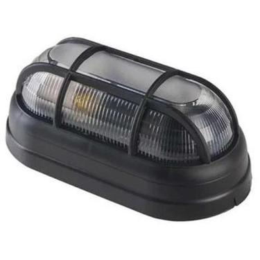 Imagem de Arandela Luminaria Tartaruga Oval Preto 1XE27 OPL - Opl Iluminacao