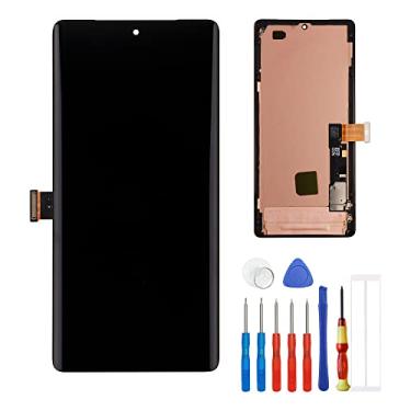 Imagem de Tela OLED compatível com Google Pixel 7 Pro GE2AE 16.0 cm polegadas tela LCD digitalizador montagem com moldura e ferramentas (suporte a impressão digital)