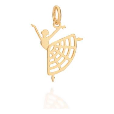 Imagem de Pingente Formato Bailarina Com Detalhes Vaza 542777 - ROMMANEL, Branco