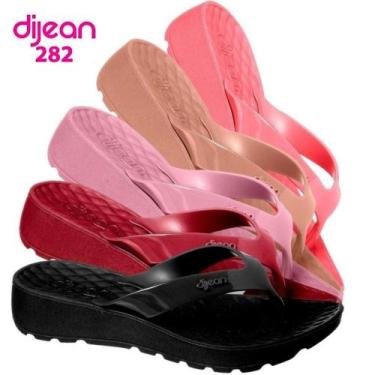 Imagem de Tamanco Chinelo Feminino Anabela Dijean original tratorado confortável