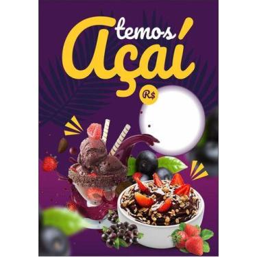 Imagem de Banner Completo Tema - Açaí 60x40 - GRAFICA012