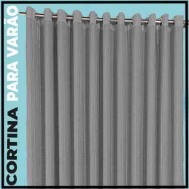 Imagem de cortina pé direito blackout Mix 5,00 x 5,00 c/voal marrom - Bravin Cor