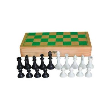Imagem de Brinquedos Educativos - Jogo Xadrez Oficial Com Estojo - Sonho de Cria