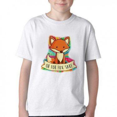 Imagem de Camiseta Infantil ou adulto Raposa Blusa Criança todos tamanhos - Empó