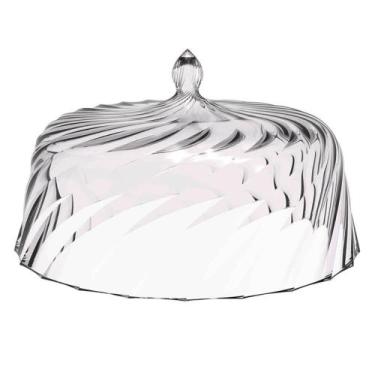 Imagem de Cúpula de Plástico 25cm Transparente para Bolos Tortas Doces Pratos Gl