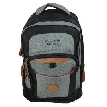 Imagem de Mochila Wilson Costa Escolar Juvenil AN000N Esportiva Casual, Preto