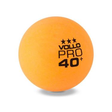 Imagem de Bola Tênis de Mesa 3 Estrelas Laranja c/ 6un - Vollo