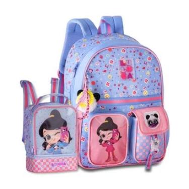 Imagem de Mochila Costas Luluca com Lancheira Térmica Kit Escolar Inf-Feminino