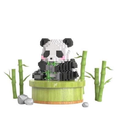 Imagem de Bloco de Construção Mini Panda Estilo Chinês  - A1