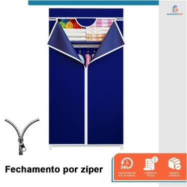 Imagem de Armário Guarda Roupa Dobrável Portátil Multiuso Organizador - Staremca