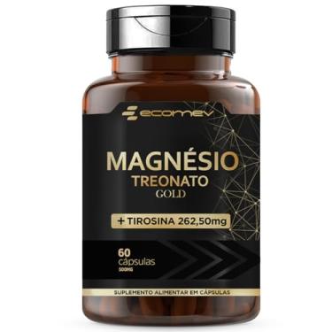 Imagem de Magnesio L Treonina + L- Tirosina 500Mg Puro 60Cáps Ecomev (1)