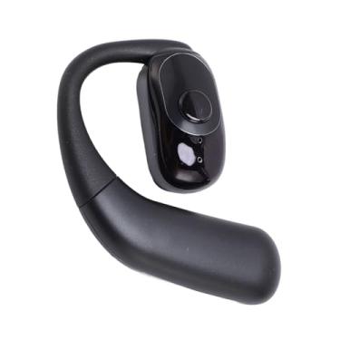 Imagem de Fones de Ouvido Abertos, Cancelamento de Ruído Sem Fio, Eixo Giratório, Fone de Ouvido Ergonômico Com Gancho para Treino de Corrida Esportiva (BLACK)