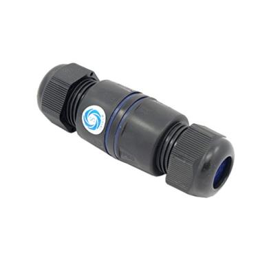 Imagem de SMAKN Acoplador Rj45 impermeável Ip68 M25, fêmea para fêmea, blindado, instalável em campo (interface blindada de metal CAT6)