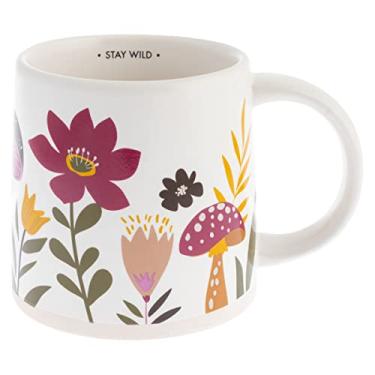 Imagem de Karma, Caneca Shelly de 400 ml - Caneca fofa de café e chá - Canecas de café de cerâmica para mulheres e homens, Stay Wild