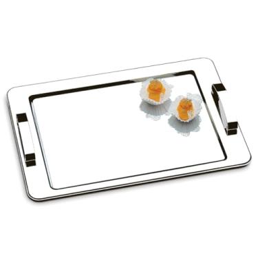 Imagem de Brinox - Bandeja com Alça Atina 40 X 28cm - Aço Inox