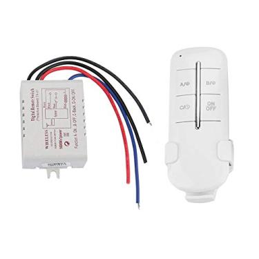Imagem de Interruptor de Lâmpada de Controle Remoto, Interruptor de Luz Sem Fio de 1 Via, Lâmpadas Led Anti-interferência para Lâmpada de Cristal Droplight (MR701 Carga de canal único