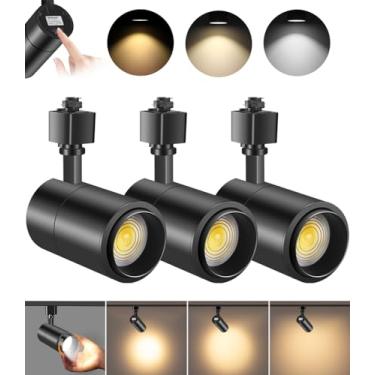 Imagem de VANoopee Cabeças De Iluminação De Trilho Led De 20 W Com Zoom De 3 Cores Cabeças De Luz De Trilho Tipo H Luminárias De Holofotes De Teto Brilhantes Reguláveis Para Cozinha, 3000K 4000K 5000K Ajustáv