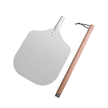 Imagem de IEUDNS de pizza, fácil de usar o espaço de economia de ferramentas de cozinha resistente, tábua de corte de paddle de pizza, alça destacável, 52.5 Cm com Caixa
