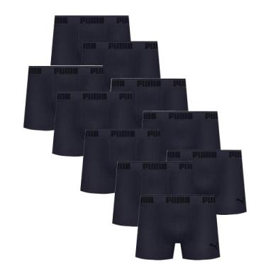 Imagem de Kit Com 10 Cuecas Boxer Box Sem Costura Masculina Adulta Em Microfibra