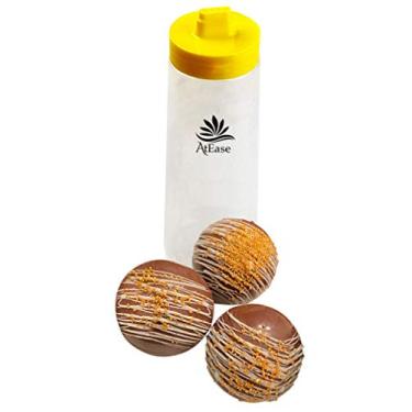 Imagem de Garrafa de chuvisco para bombas de chocolate quente - dispensador de condimentos e garrafa de espremer de cozinha - molho de chocolate, cobertura, xarope simples, cobertura e derretimento de doces - 4