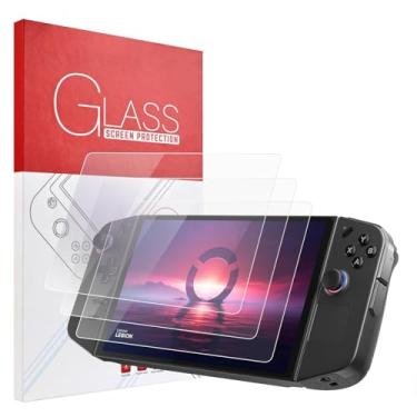 Imagem de Kimiyaki Pacote com 3 protetores de tela portáteis para Lenovo Legion Go Gaming 22.4 cm 2023 [HD Transparente], protetor de tela de vidro temperado, antiarranhões, sensível ao toque, fácil instalação