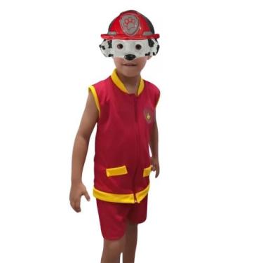 Imagem de Fantasia Infantil Marshall Patrulha Canina Colete C/ Máscara - SGB MOD
